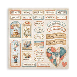Family - Stamperia Single-Sided Paper Pad 8"X8" 22/Pkg