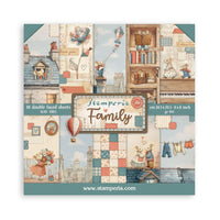 Family - Stamperia Double-Sided Paper Pad 8"X8" 10/Pkg