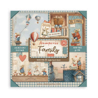 Family - Stamperia Single-Sided Paper Pad 8"X8" 22/Pkg