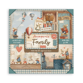 Family - Stamperia Single-Sided Paper Pad 8"X8" 22/Pkg