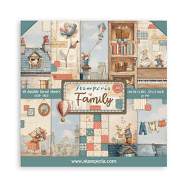 Family - Stamperia Double-Sided Paper Pad 12"X12" 10/Pkg