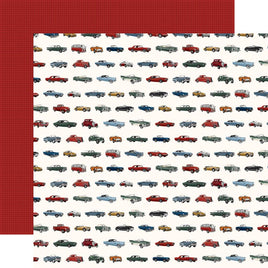 Roadway Rides - Carta Bella Cars Cardstock 12"X12"