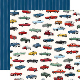 Classic Car Show - Carta Bella Cars Cardstock 12"X12"