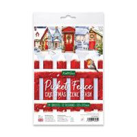 Katy Sue Picket Fence Christmas Scene Stash, 24 sheets