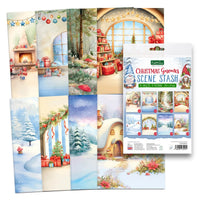 Christmas Gnomes Scene Stash, 24 sheets