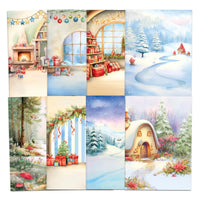 Christmas Gnomes Scene Stash, 24 sheets