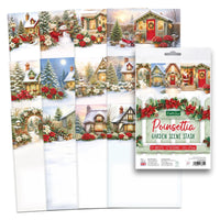 Poinsettia Garden Scene Stash, 24 Sheets