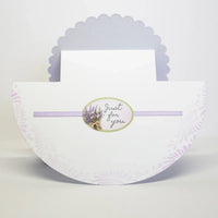 White Stepper Rocker Cards & Envelopes, Pack of 12
