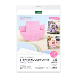 Pretty Pastels Stepper Rocker Cards & Envelopes, Pack of 12