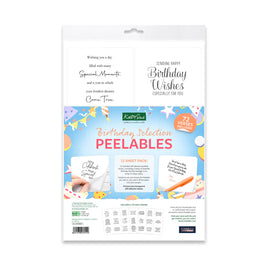 Birthday Selection Peelables, 72 Stickers