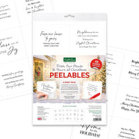 From Our House To Yours at Christmas Peelables, 48 stickers
