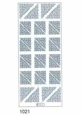 Deco Stickers - Corners - SILVER