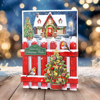 Katy Sue Die Cut Decoupage – Christmas Floral Embellishments, Traditional (pack of 3)