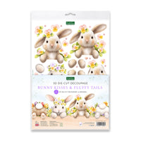 Katy Sue Die Cut Decoupage – Bunny Kisses & Fluffy Tails (pack of 8)