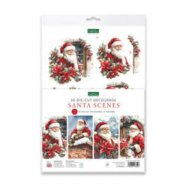 Die Cut Decoupage – Santa Scenes (pack of 12)