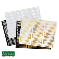 Foiled Birthday Straight Banners Selection, Pack of 4