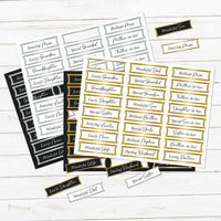 Foiled Relatives Banners Selection, 96 Sentiments