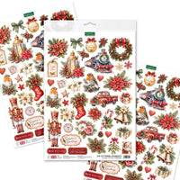 Nostalgic Christmas Die Cut Embellishments, (pack of 3)