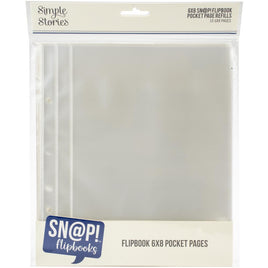 Simple Stories Sn@p! Pocket Pages For 6"X8" Flipbooks 10/Pkg