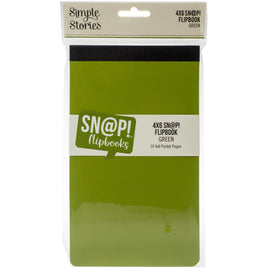 Green - Simple Stories Sn@p! Flipbook 4"X6"