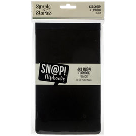 Black - Simple Stories Sn@p! Flipbook 4"X6"