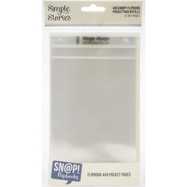 Simple Stories Sn@p! Pocket Pages For 4"X6" Flipbooks 10/Pkg