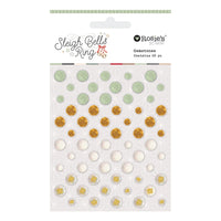 White, Gold, Soft Green, Neutral Shades - Rosie's Studio Sleigh Bells Ring Gemstones
