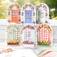 Arched Floral Windows & Doors, Card Making Kit