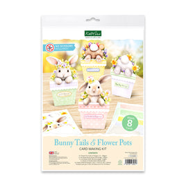 Katy Sue Bunny Tails & Flower Pots, Card Making Kit