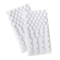 White Dots, Assorted Sizes - Sticky Thumb Dimensional Adhesive Foam 275/Pkg
