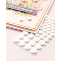 White Dots, Assorted Sizes - Sticky Thumb Dimensional Adhesive Foam 275/Pkg