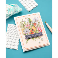 White Dots, Assorted Sizes - Sticky Thumb Dimensional Adhesive Foam 275/Pkg