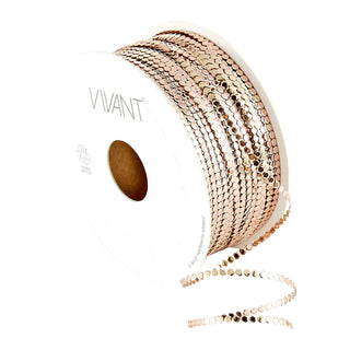 VIVANT CIRCLE' ROSE GOLD METALLIC CORD - 54.68 YARDS