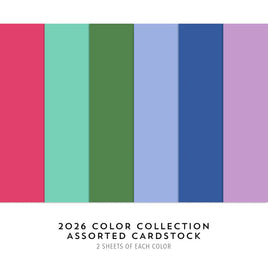 2026 Color Collection Assorted Cardstock Pack