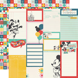 Journal Elements - Simple Stories Happiest Place Double-Sided Cardstock 12"X12"