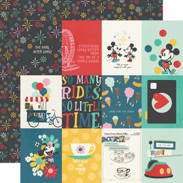 3x4 Elements - Simple Stories Happiest Place Double-Sided Cardstock 12"X12"