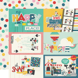 4x6 Elements - Simple Stories Happiest Place Double-Sided Cardstock 12"X12"