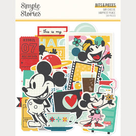Say Cheese Happiest Place - Simple Stories Bits & Pieces Die Cuts
