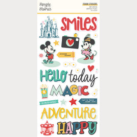 Say Cheese Happiest Place - Simple Stories Foam Stickers