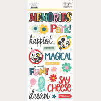 Say Cheese Happiest Place - Simple Stories Foam Stickers