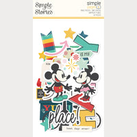 Say Cheese Happiest Place - Simple Stories Simple Page Pieces Die Cuts