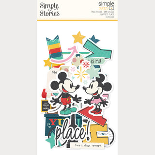 Say Cheese Happiest Place - Simple Stories Simple Page Pieces Die Cuts