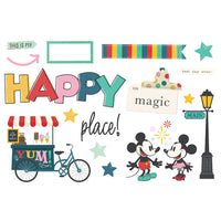 Say Cheese Happiest Place - Simple Stories Simple Page Pieces Die Cuts