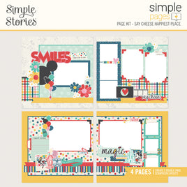 Say Cheese Happiest Place - Simple Stories Simple Pages Page Kit