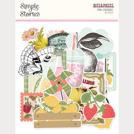 Pink Lemonade - Simple Stories Bits & Pieces Die Cuts