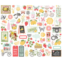 Pink Lemonade - Simple Stories Bits & Pieces Die Cuts