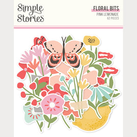 Pink Lemonade -Simple Stories Floral Bits & Pieces Die Cuts