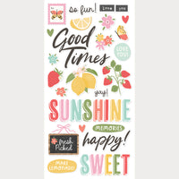 Pink Lemonade - Simple Stories Foam Stickers