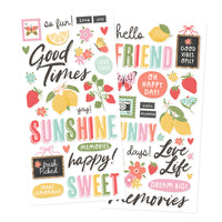 Pink Lemonade - Simple Stories Foam Stickers