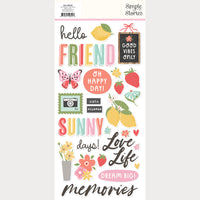 Pink Lemonade - Simple Stories Foam Stickers